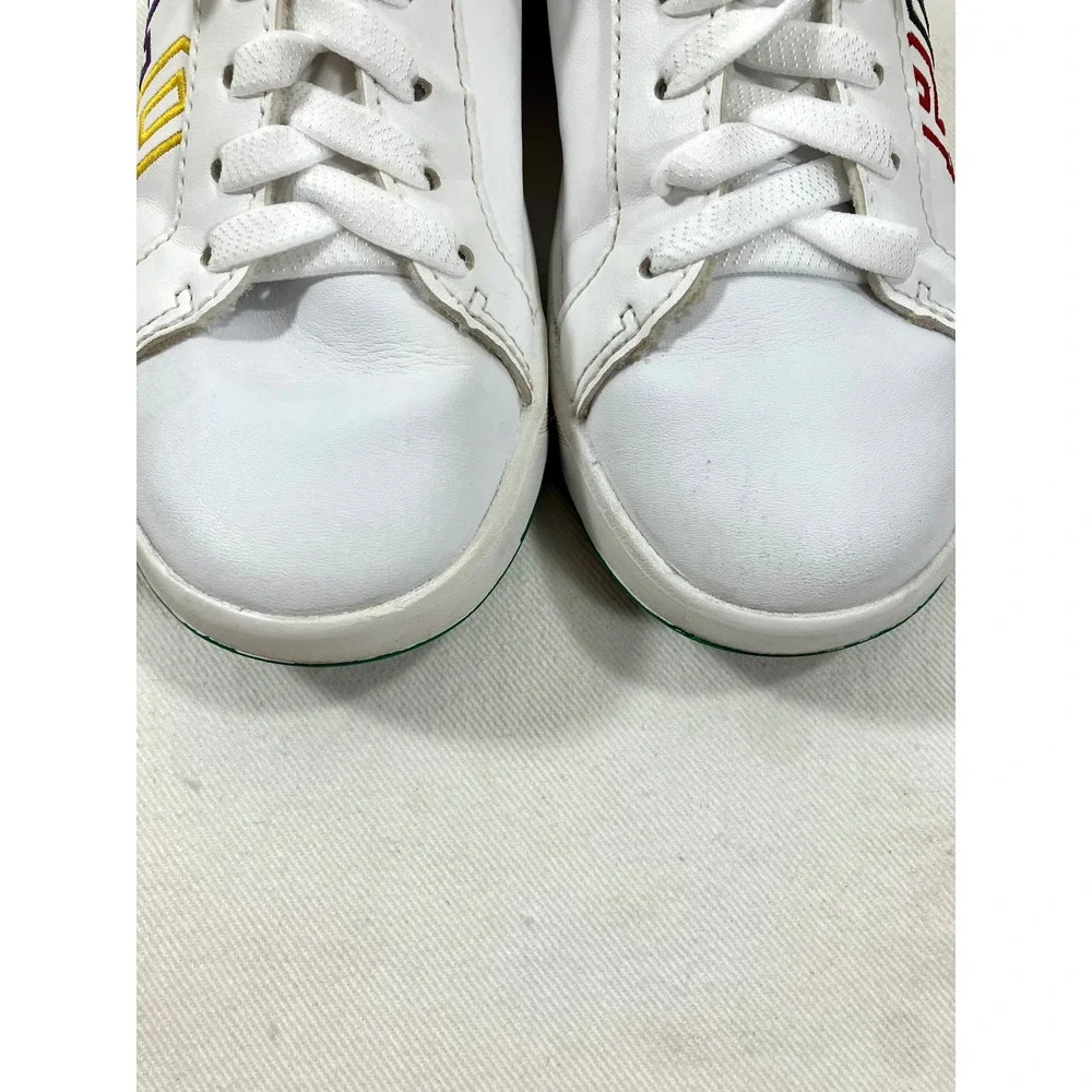 Polo Ralph Lauren Toddler Heritage-Court-II-Graphic‎ White Sneakers Size 12 T